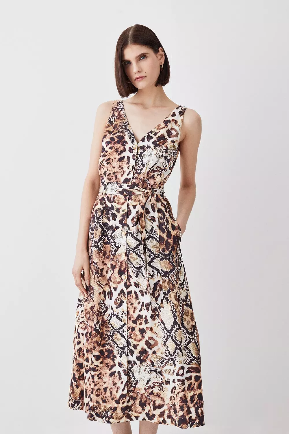 Leopard print mini dress best sale karen millen