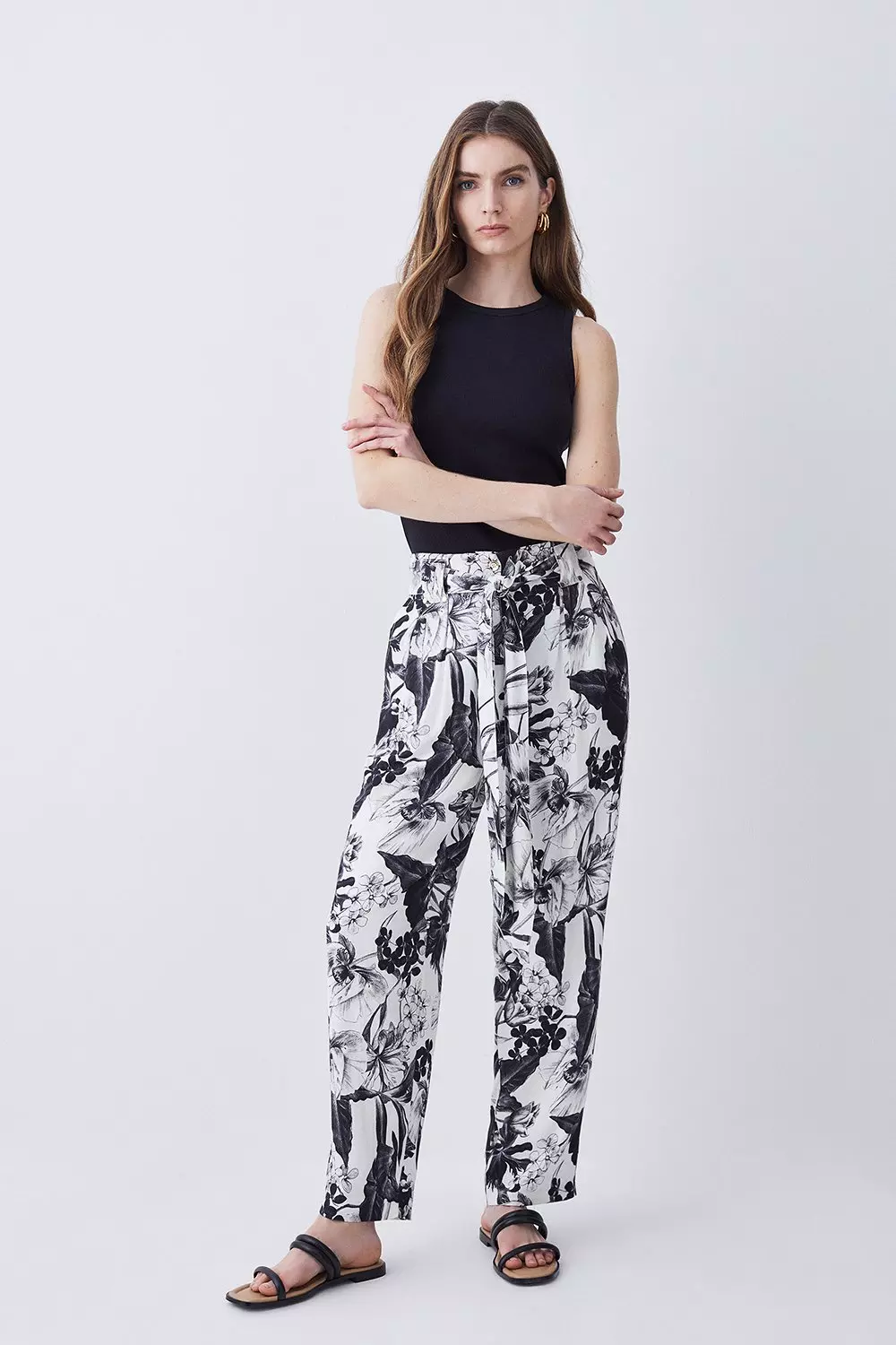 Petite 2025 floral trousers