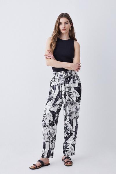 Floral Trousers | Karen Millen UK