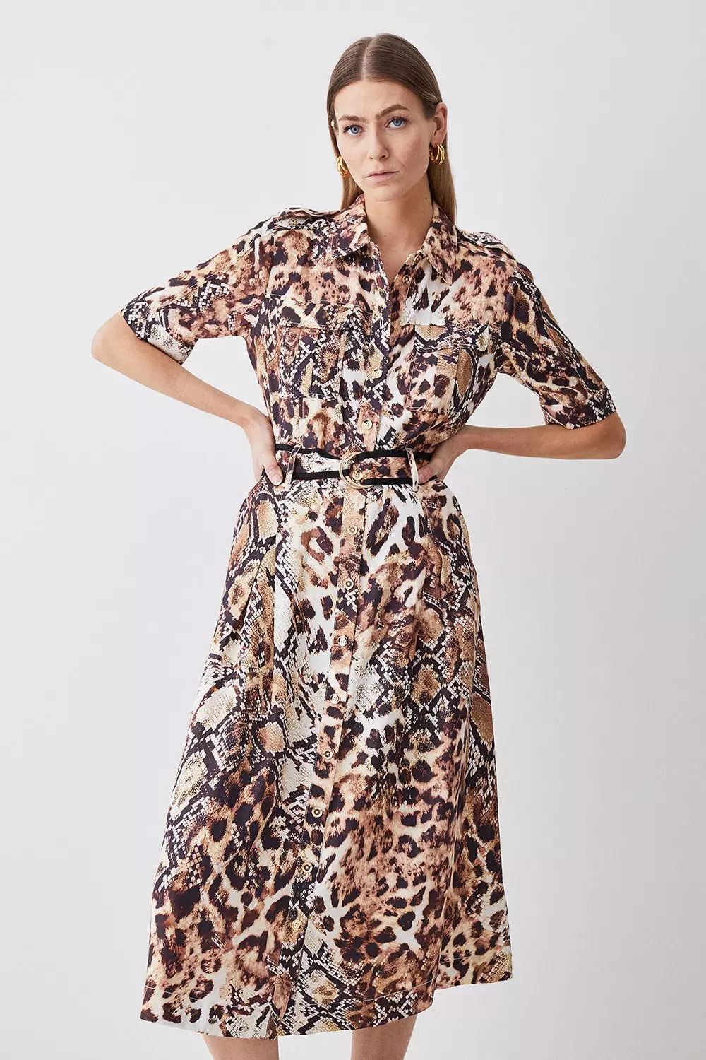 Leopard print shop dress karen millen