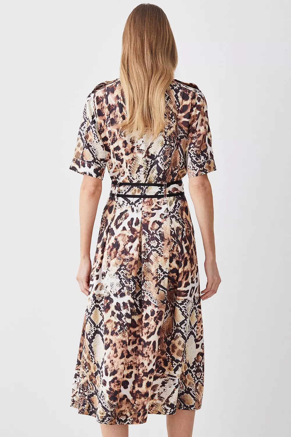 Karen millen discount cheetah midi dress