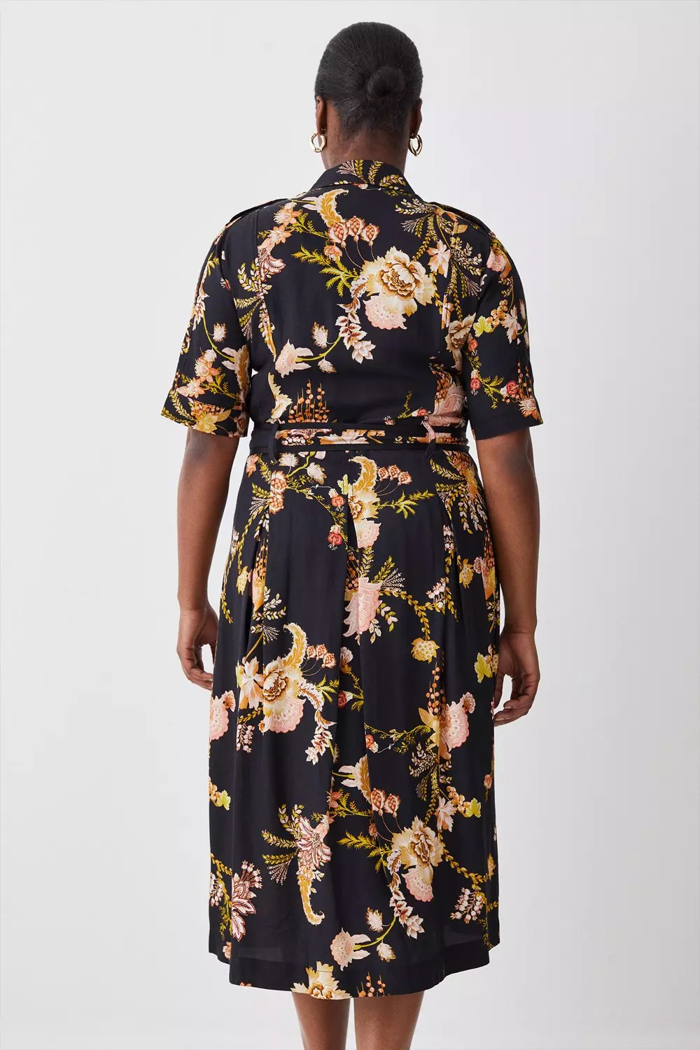 Premium floral tea dress sale