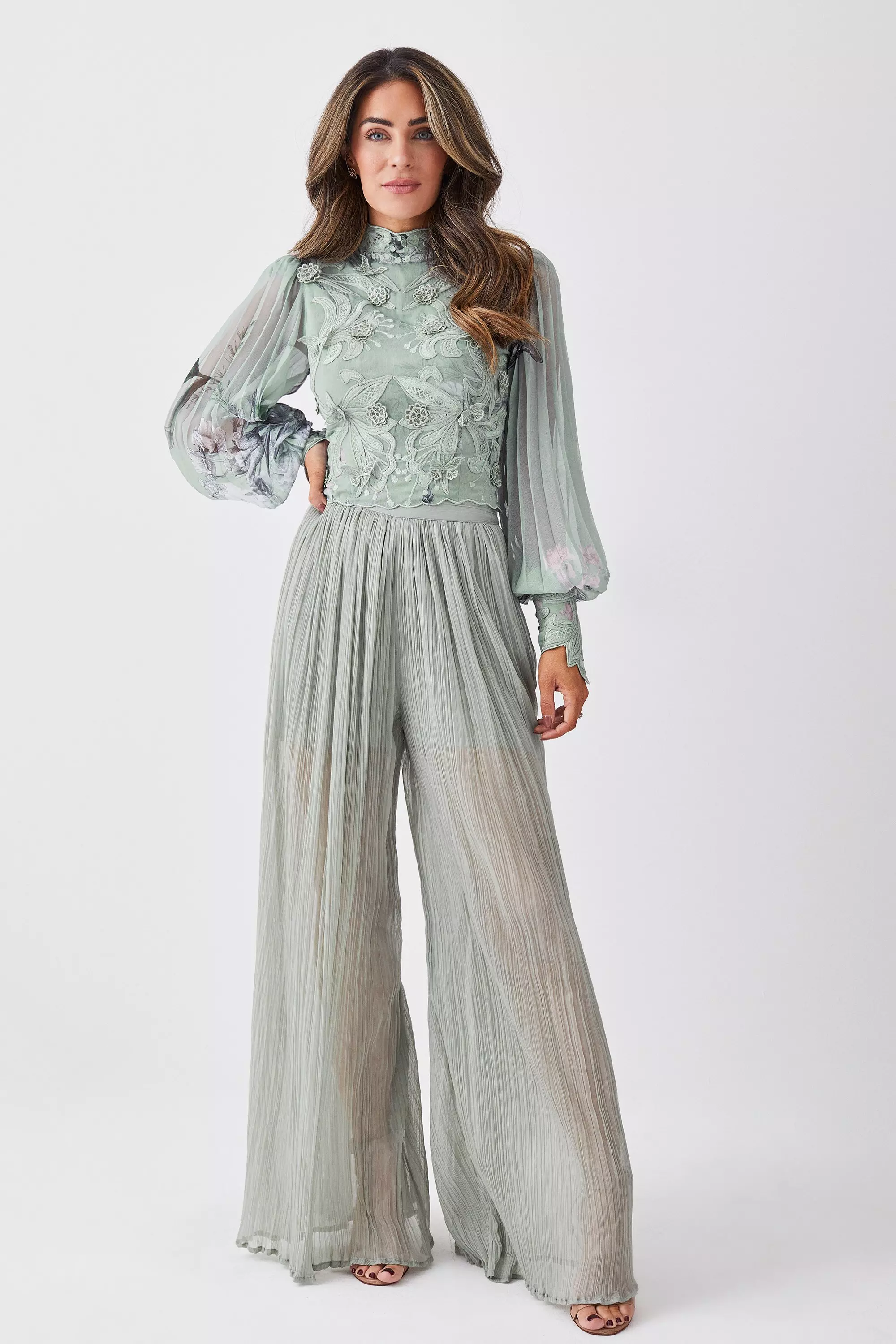 Chiffon palazzo hot sale pants wedding