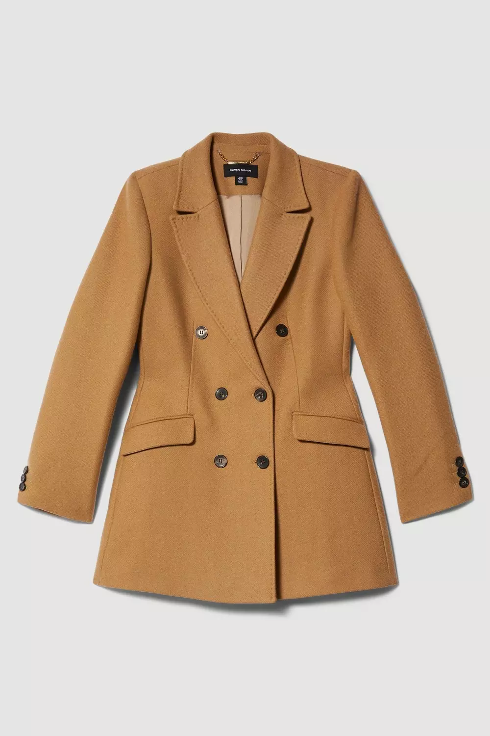 Karen millen camel hot sale wool coat