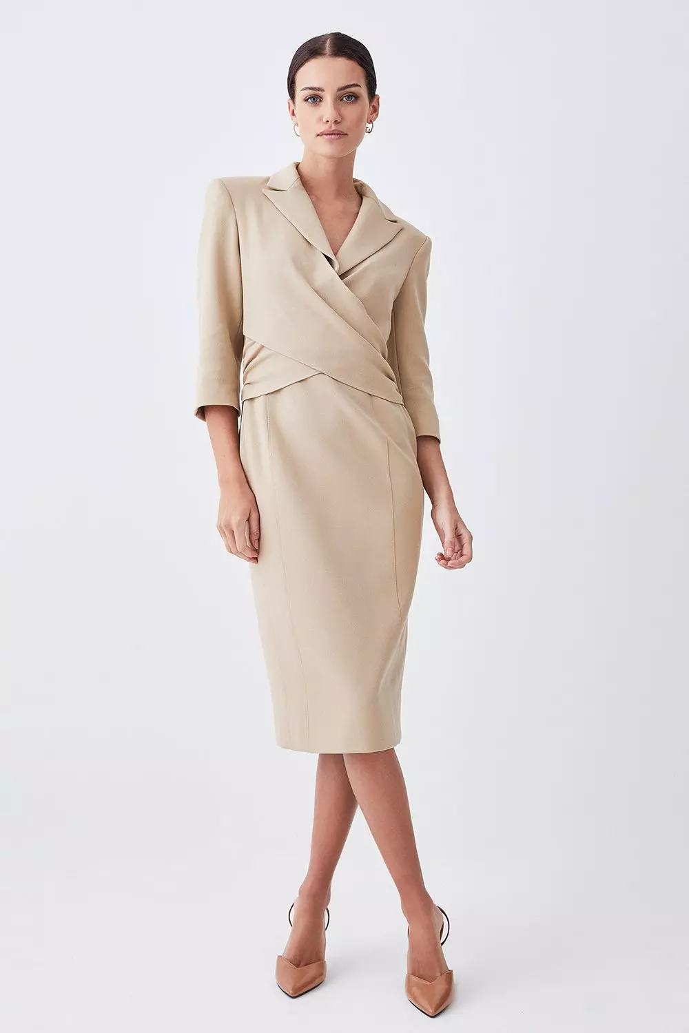 Karen millen wrap store waist dress