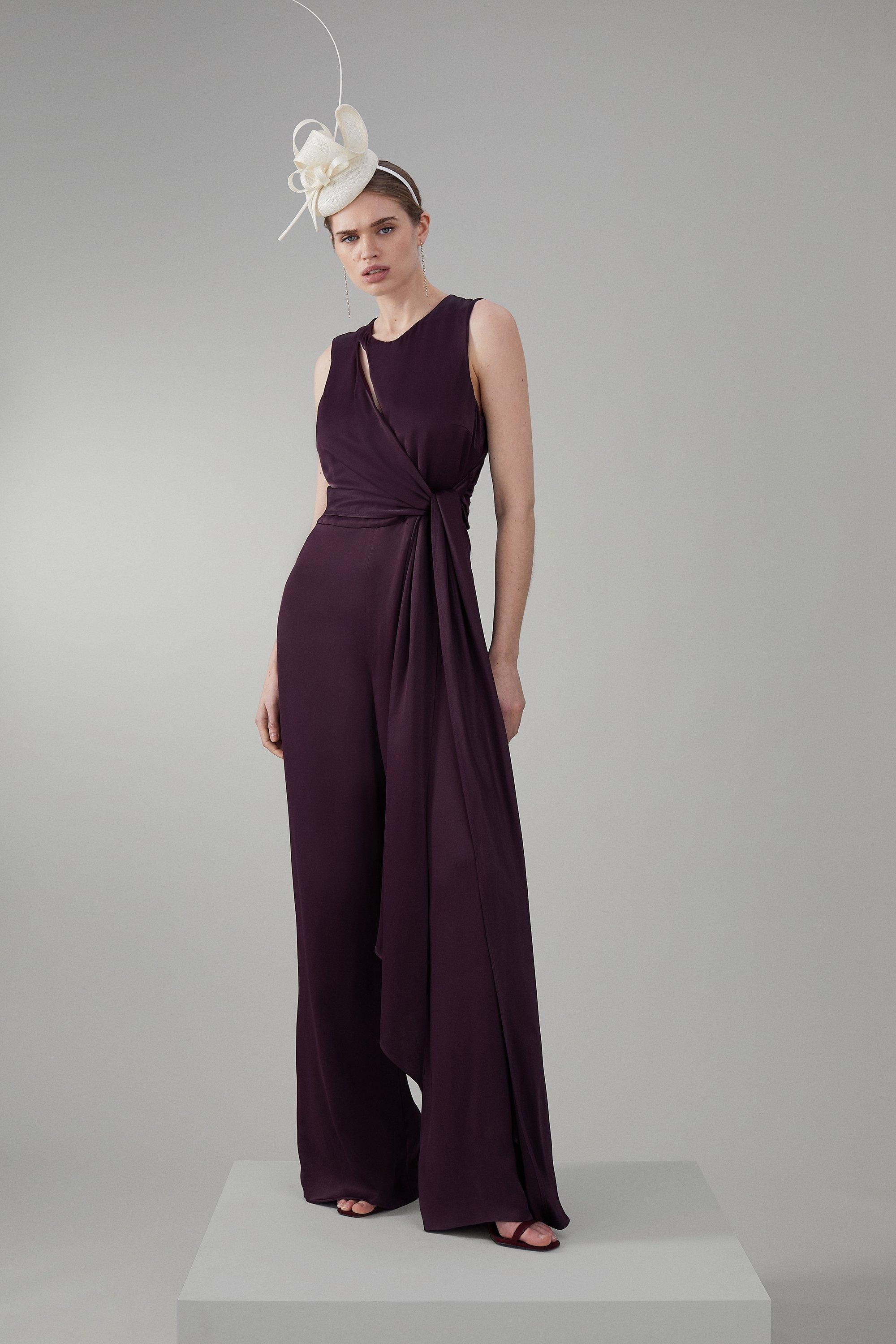 Karen millen store purple jumpsuit