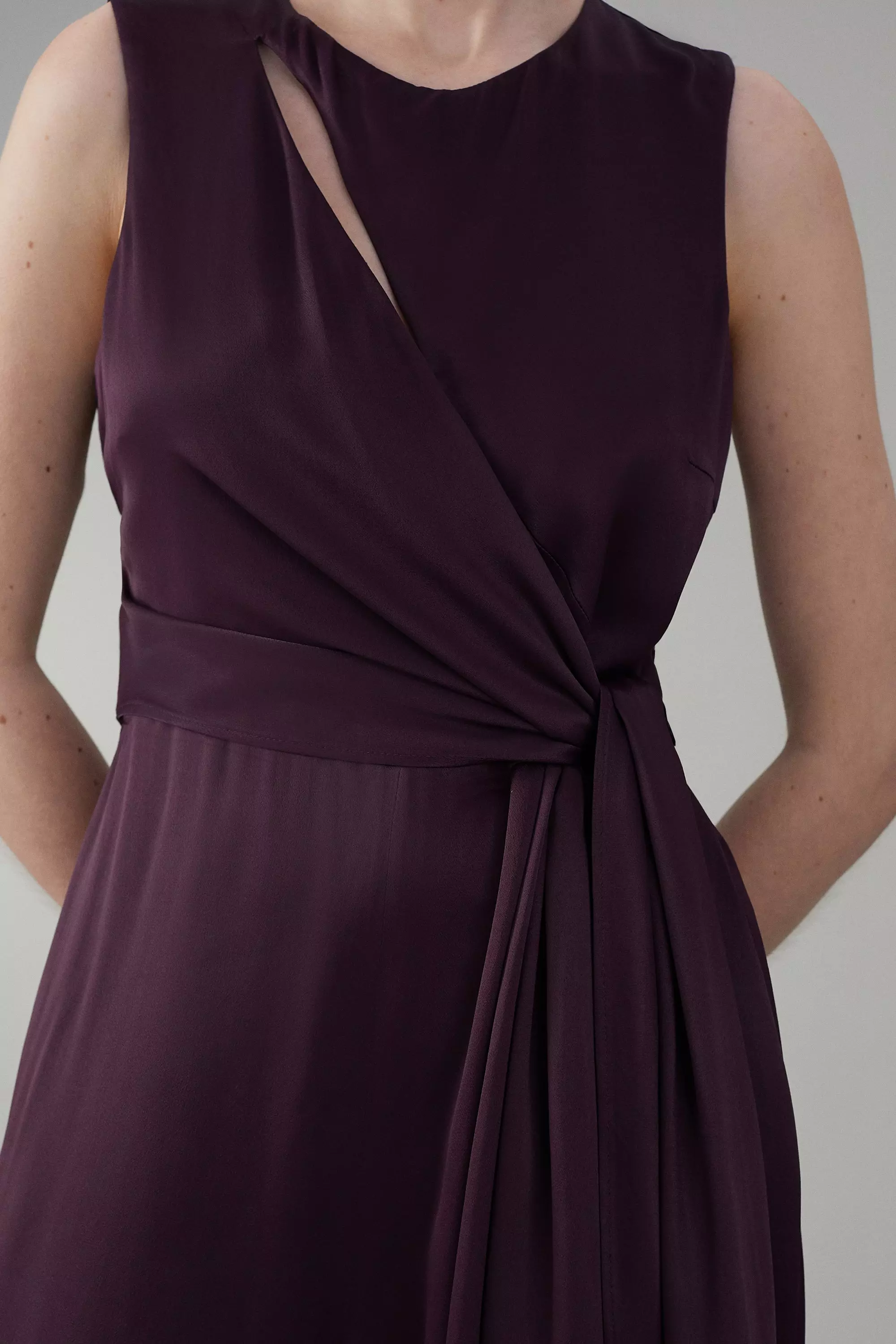 Karen millen 2025 purple jumpsuit