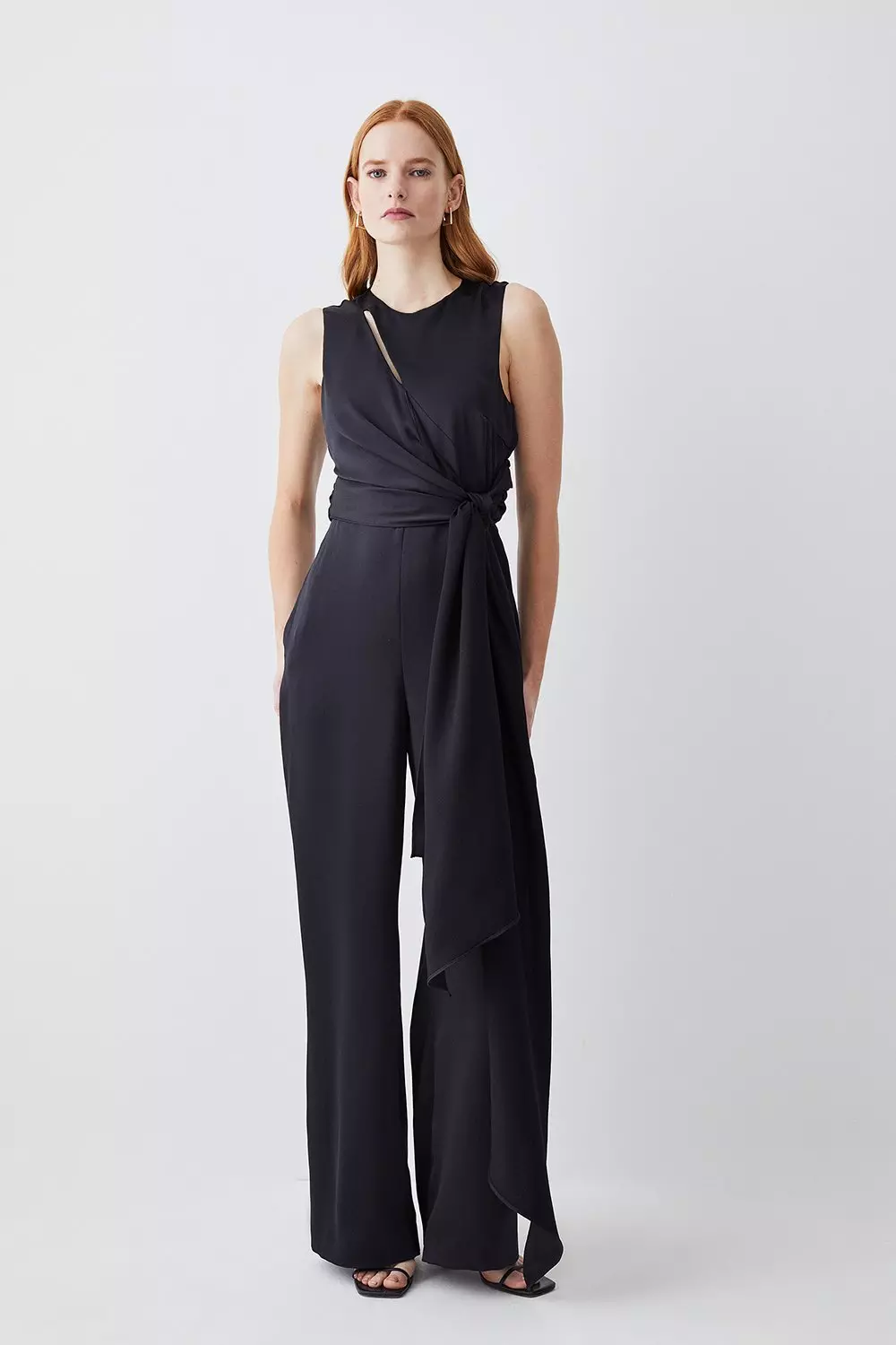 Women Summer Flowy Rompers One Line Neck Swing Sling Jumpsuit Wide Leg  Pants Loose Elegant Jumpsuit Soft Overalls, Black, Small : :  Clothing, Shoes & Accessories