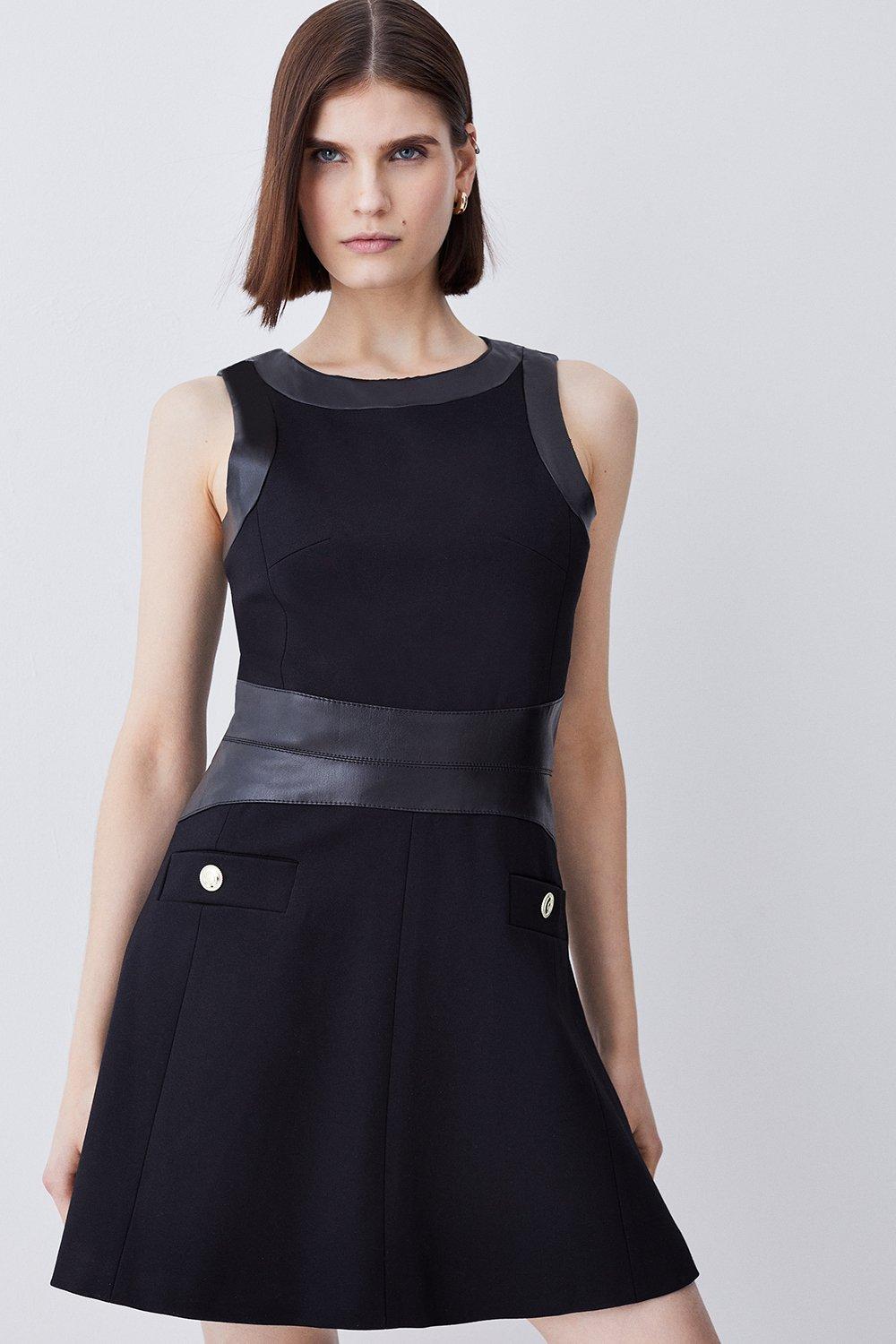 Women's Leather Dresses | Karen Millen