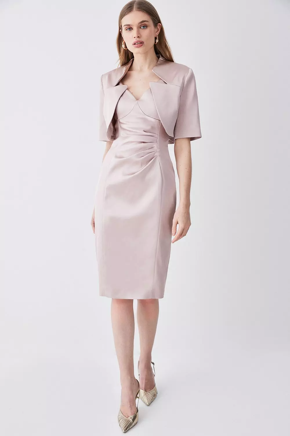 Karen millen shop satin dress