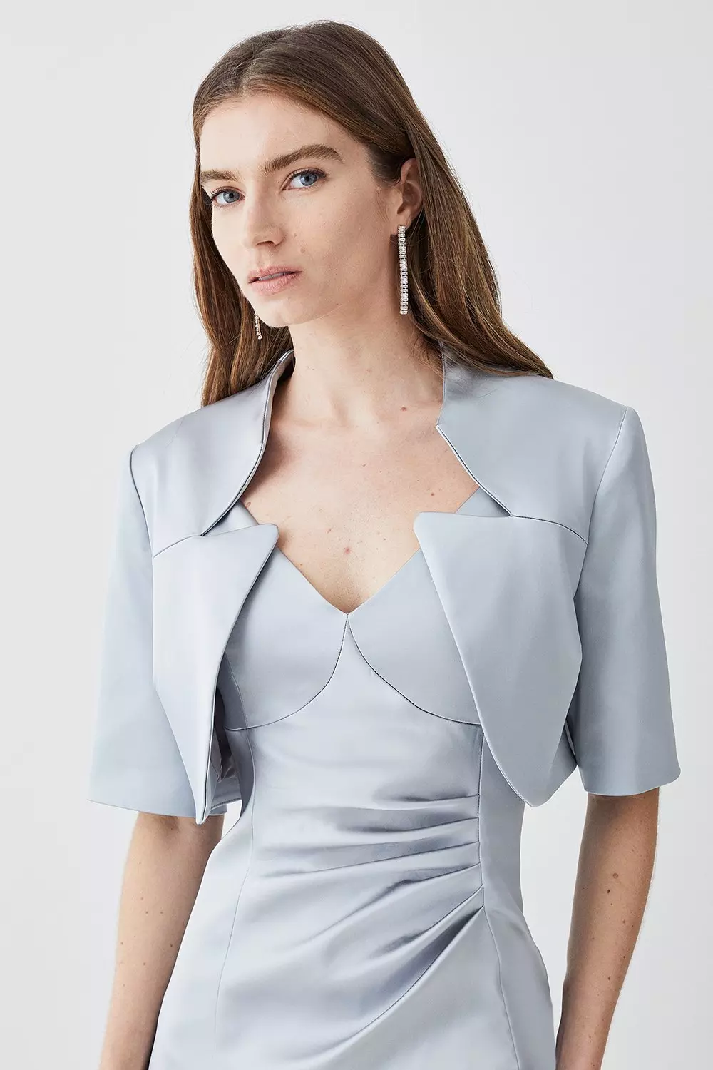 Satin Jacket Dress