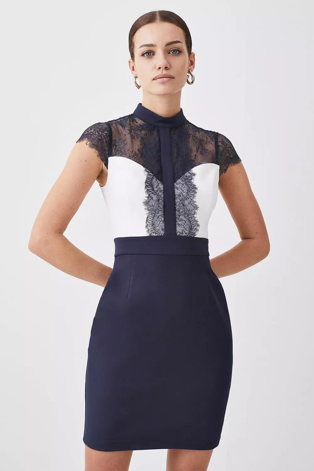 Karen millen clearance black lace dress