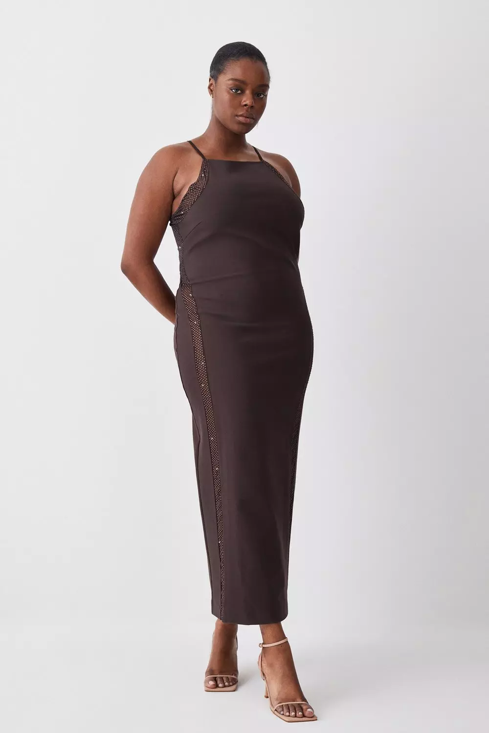 Plus size jersey store maxi dress