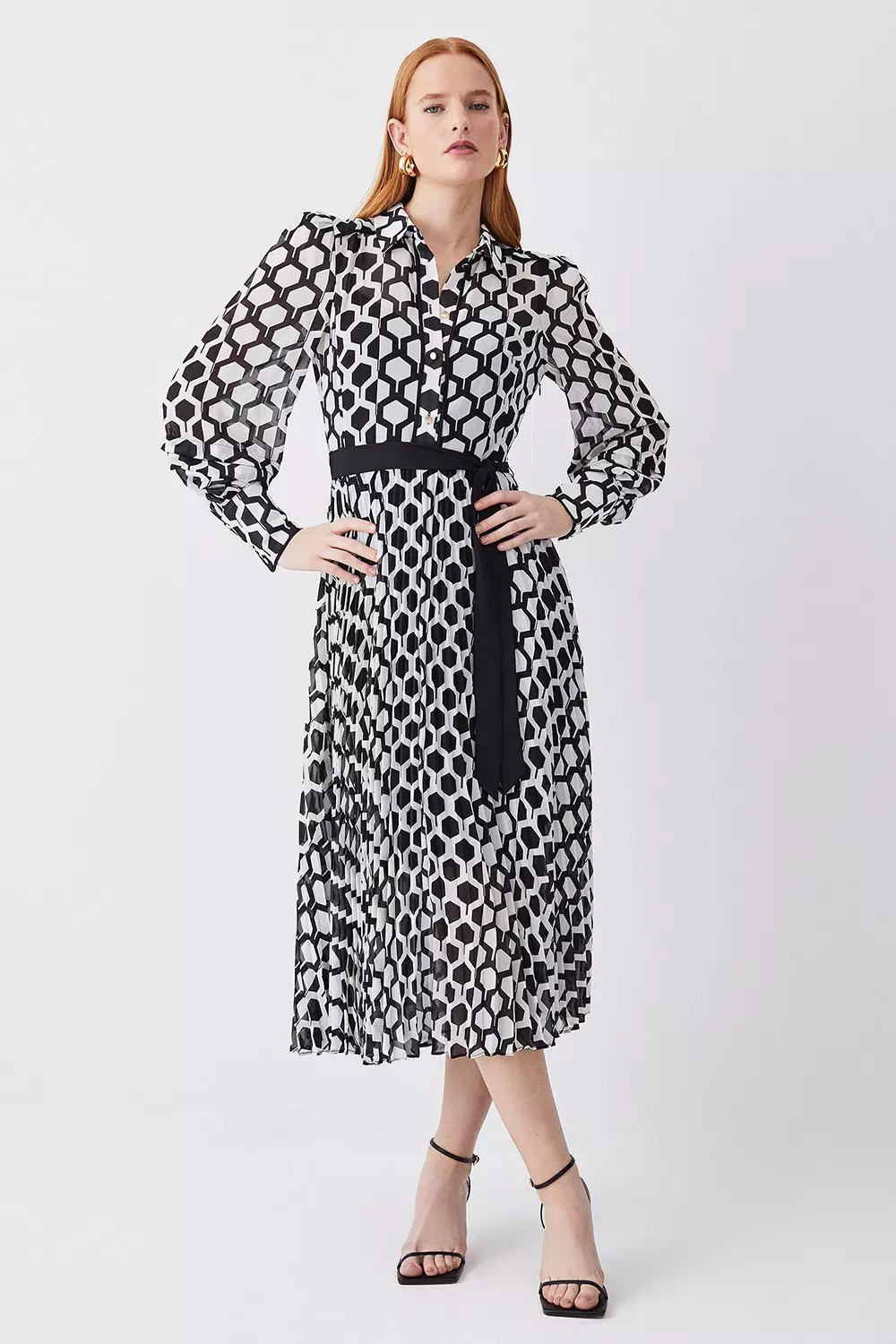 Karen millen polka on sale dot maxi dress