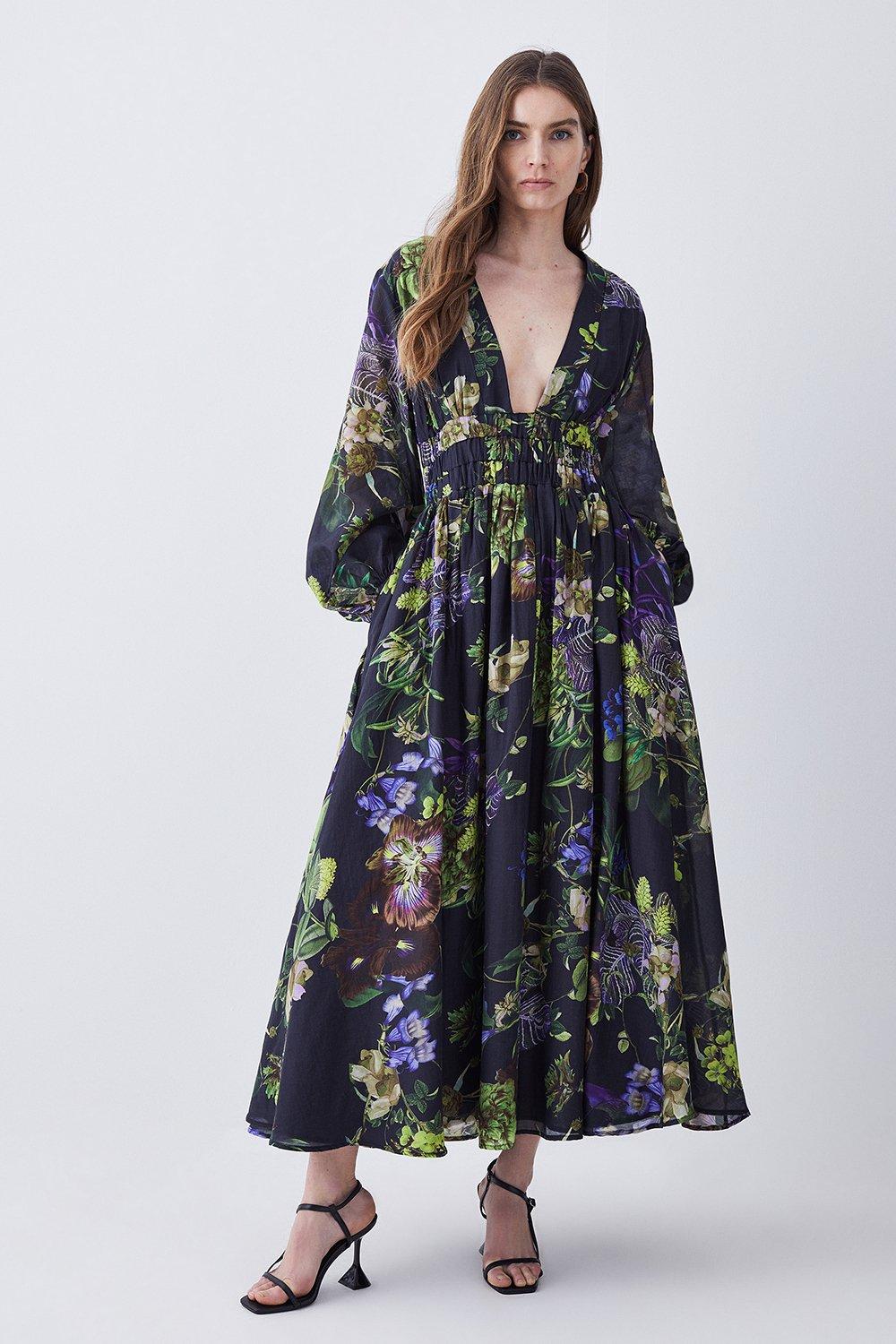 Karen millen best sale flower dress