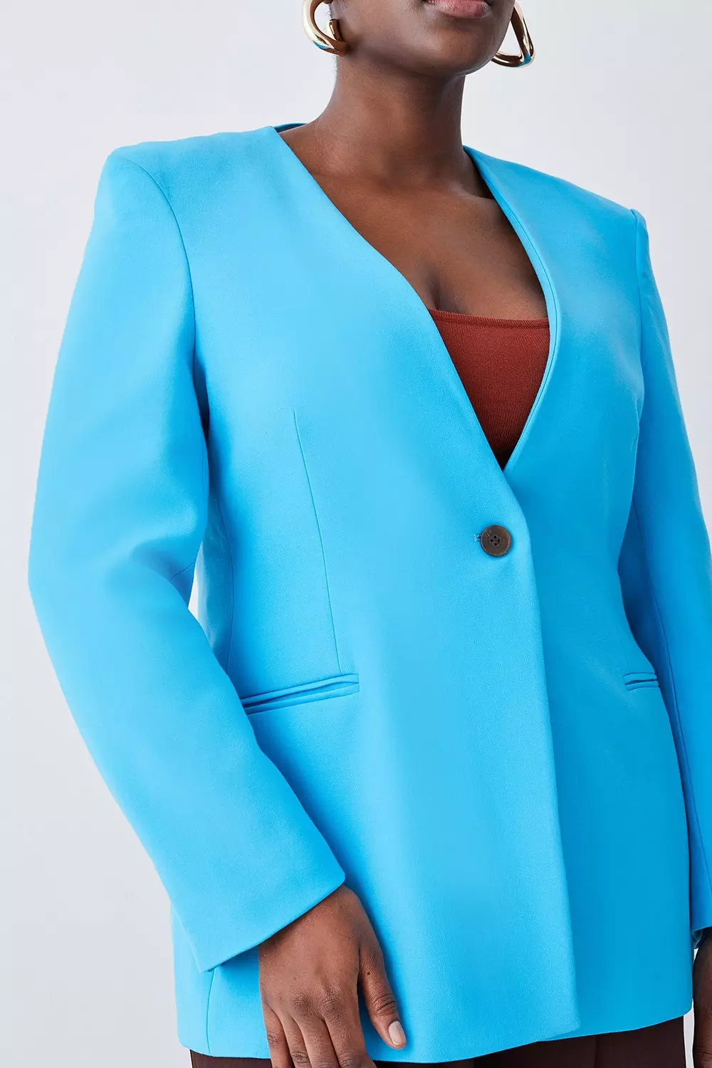 Plus Size Navy Blazer