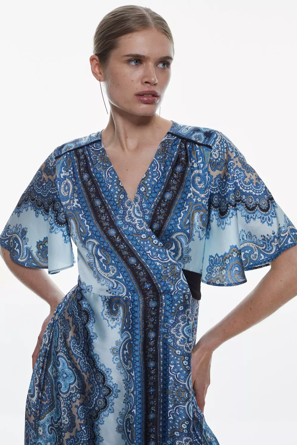 Midnight Blue Hammered Silk — Misan Store