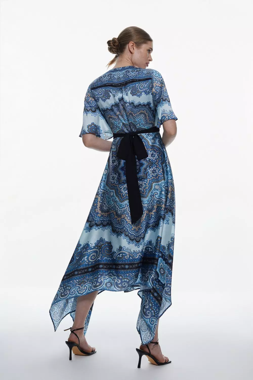 Blue Hammered Silk — Misan Store