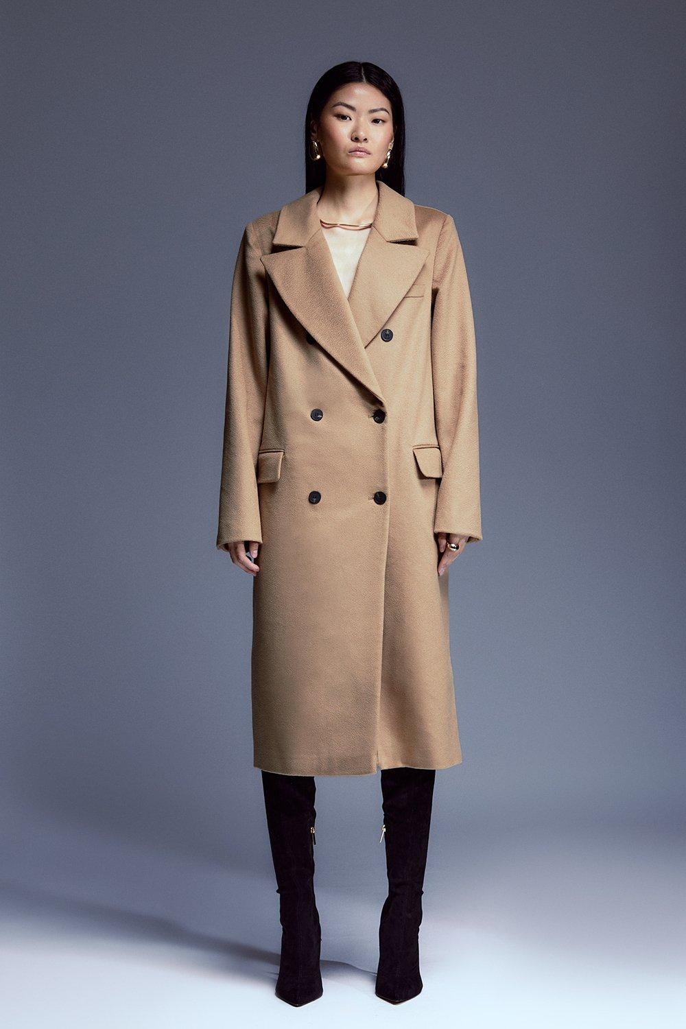 Slouch store wool coat