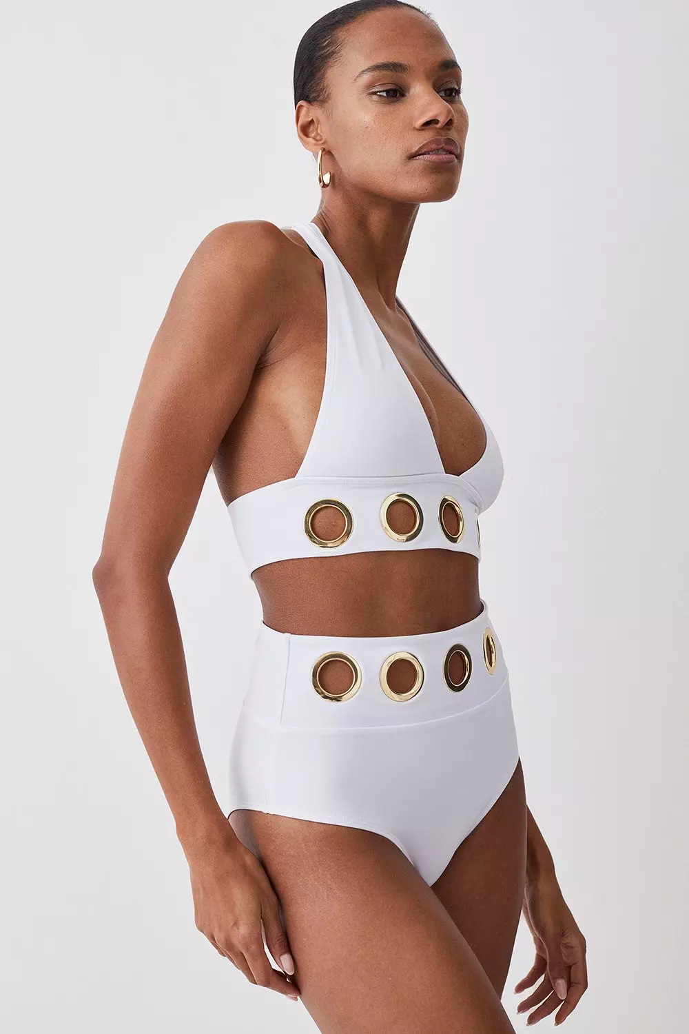 White best sale swimwear bottoms