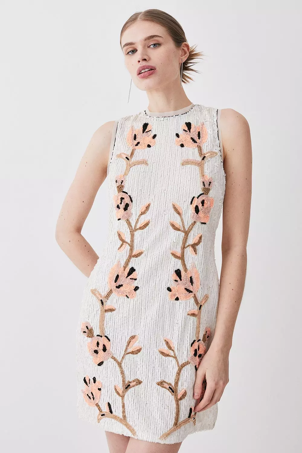 Embellished sales shift dress