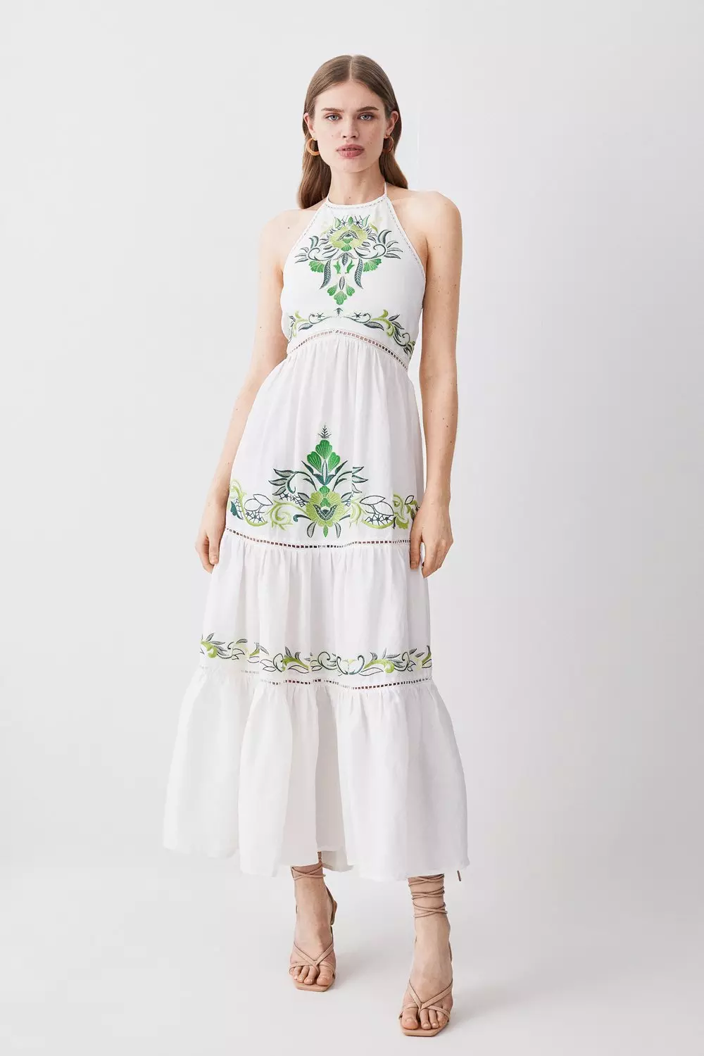 Karen millen embroidered outlet midi dress