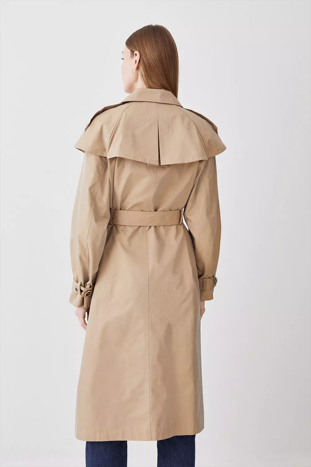 Karen millen belted 2024 trench coat camel