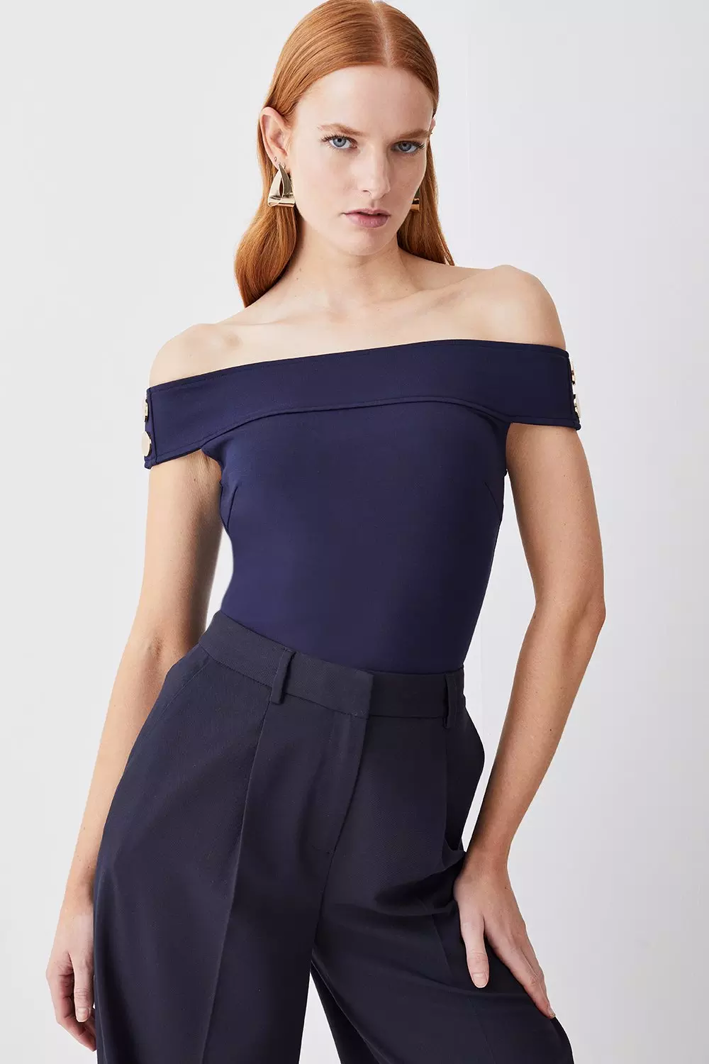 Karen millen 2025 bardot top