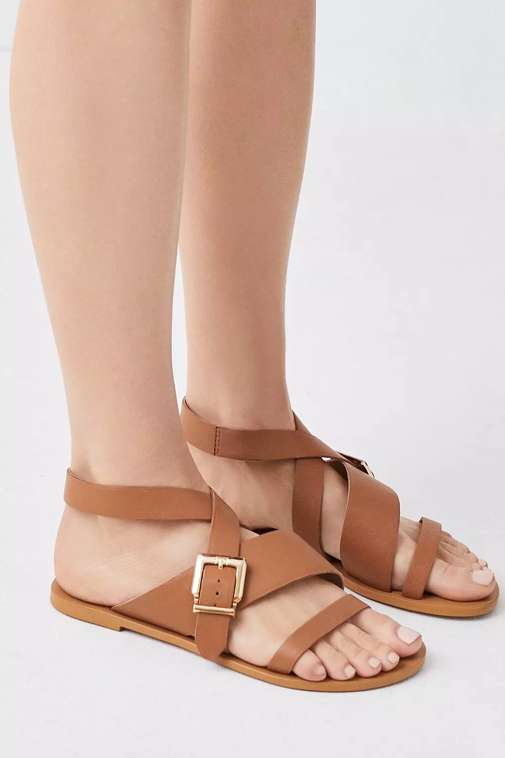 Karen millen best sale gold strap sandals