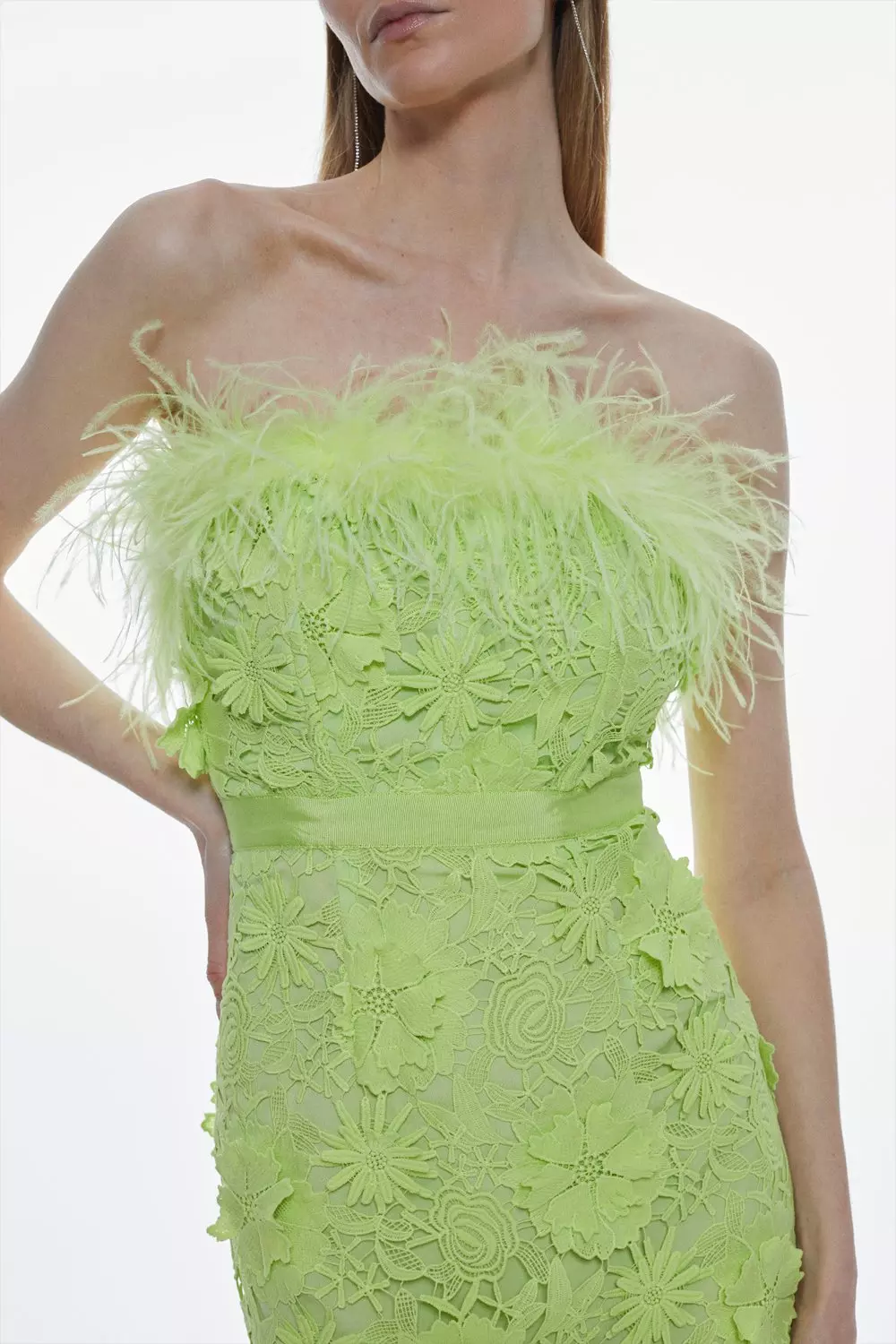 Karen millen lime lace dress hotsell