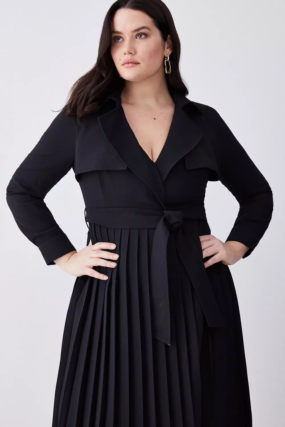 Black plus midi clearance dress