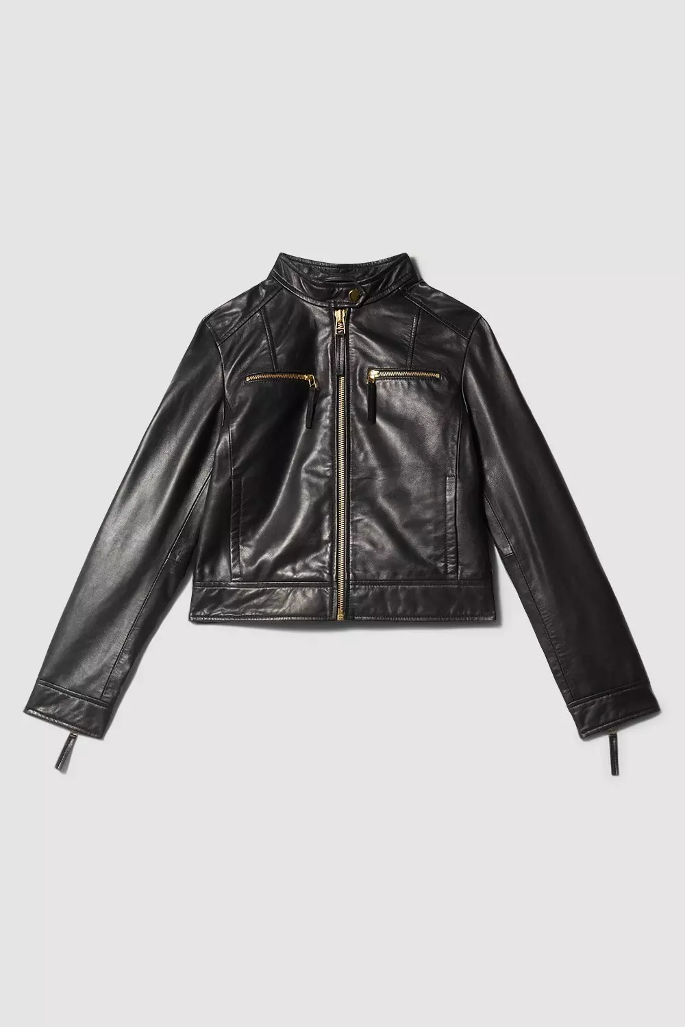 Clean Biker Jacket - Black, Leather Jackets