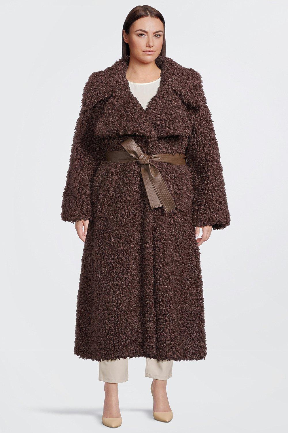 Karen millen 2025 tailored teddy coat