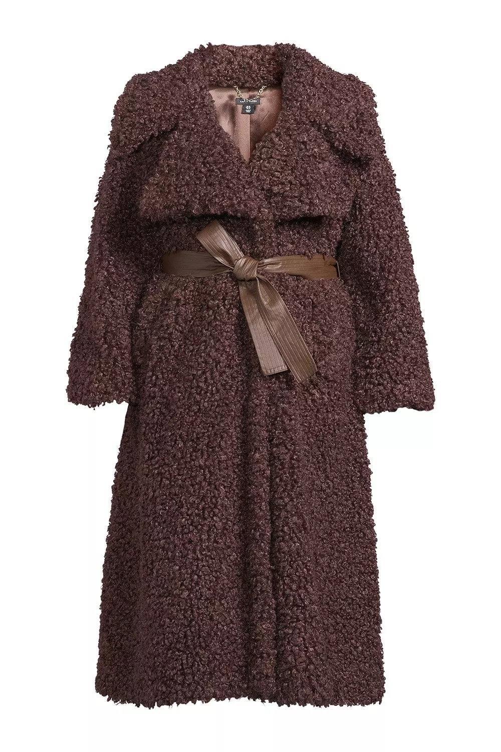 Belted teddy hot sale coat