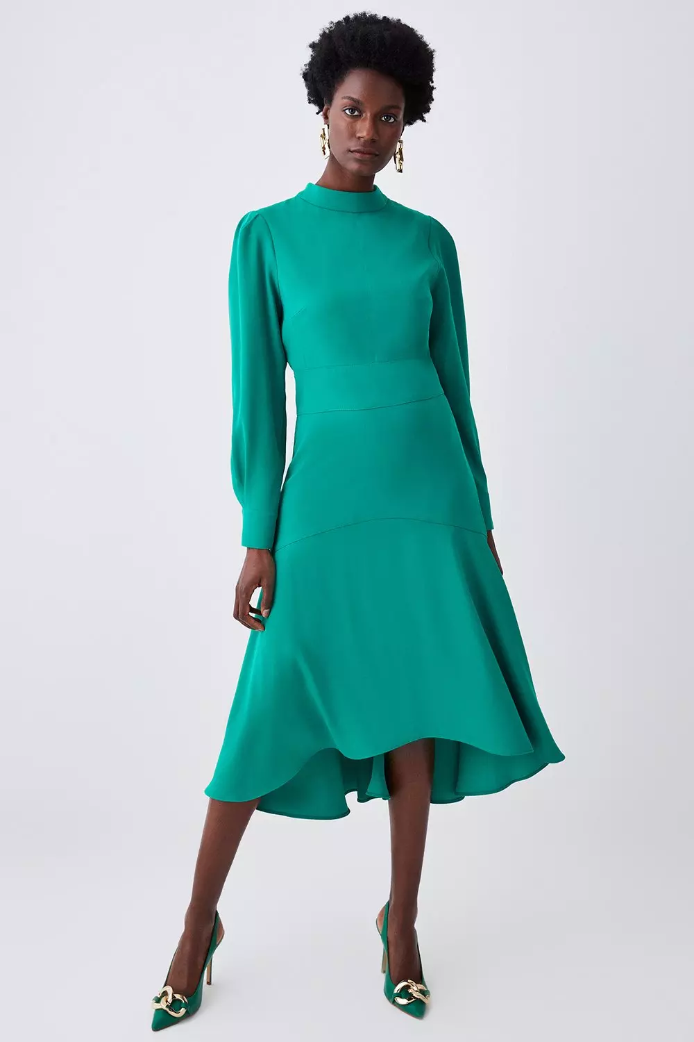 High low store midi dress