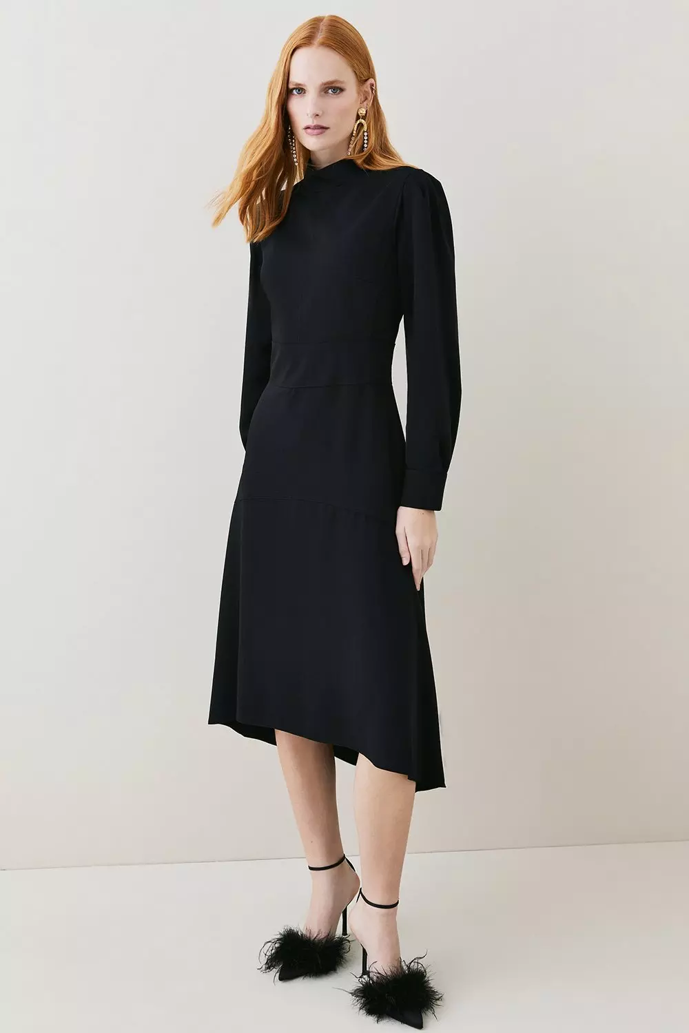 Midi casual dresses hot sale with sleeves