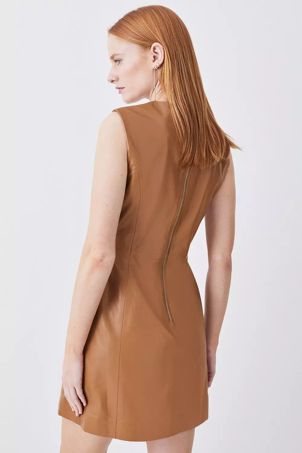 Warehouse 2024 leather dress