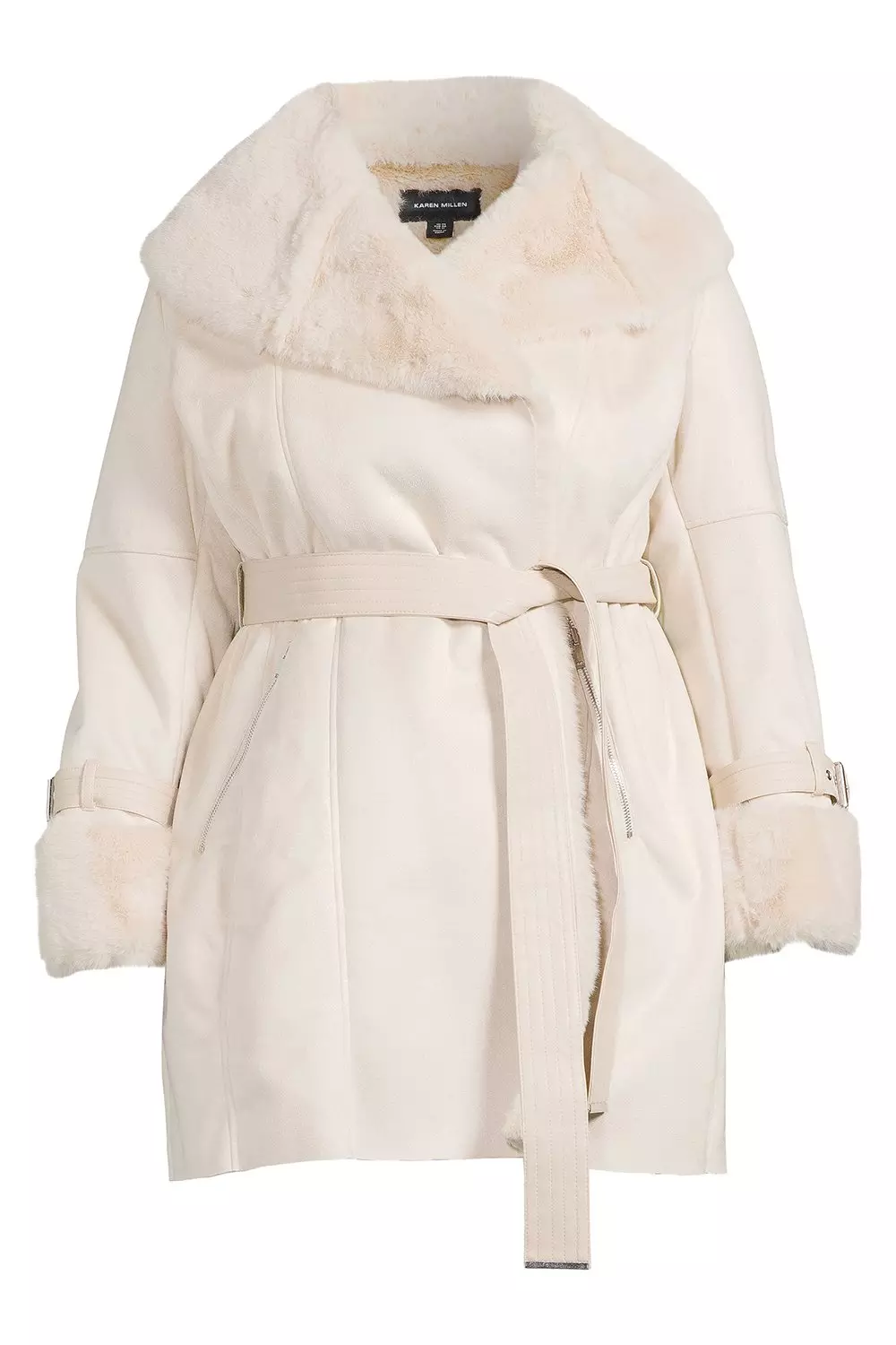 Faux shearling outlet jacket plus size