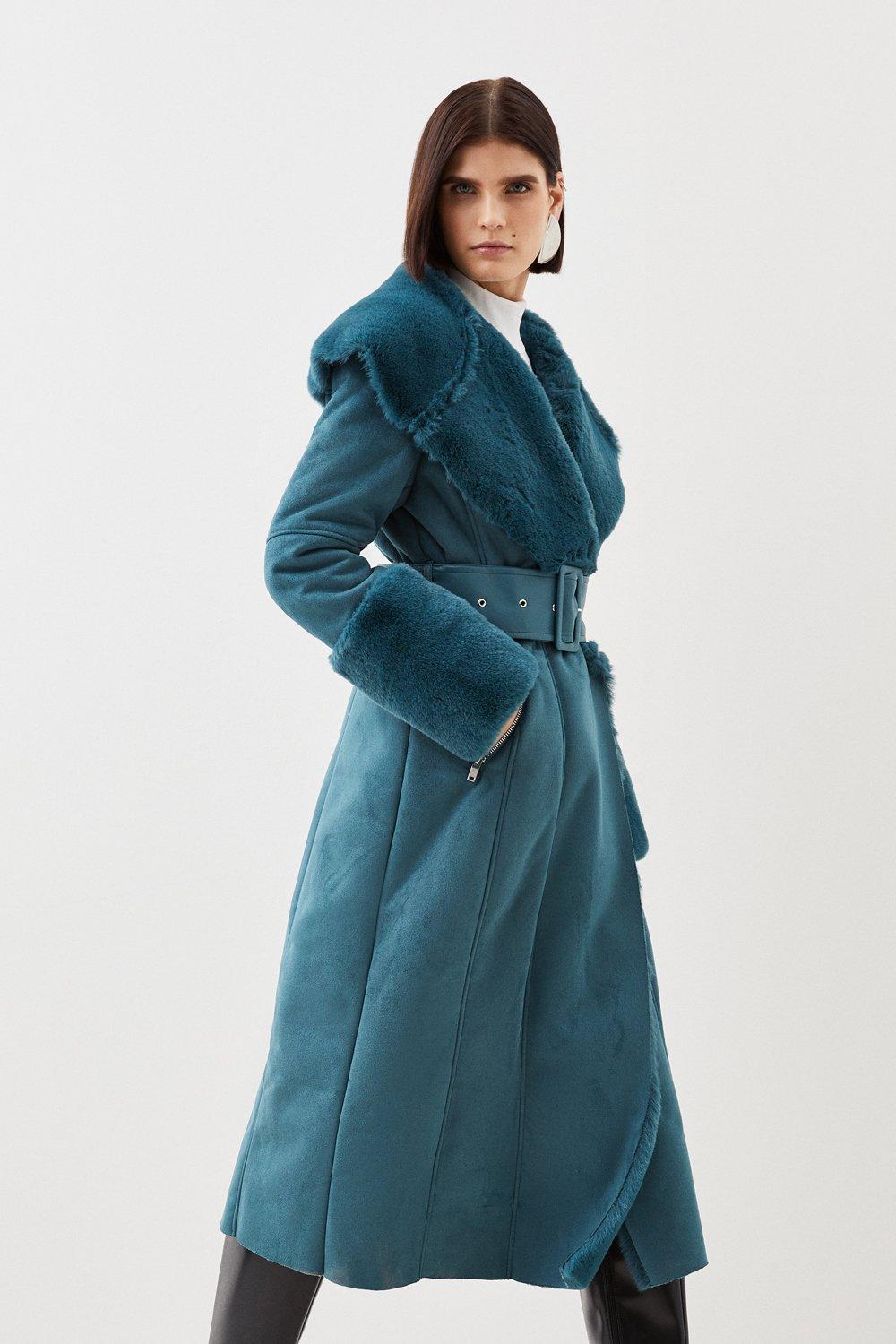 Karen millen blue on sale coat