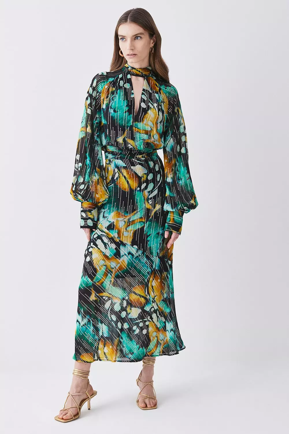 Iridescent 2025 midi dress