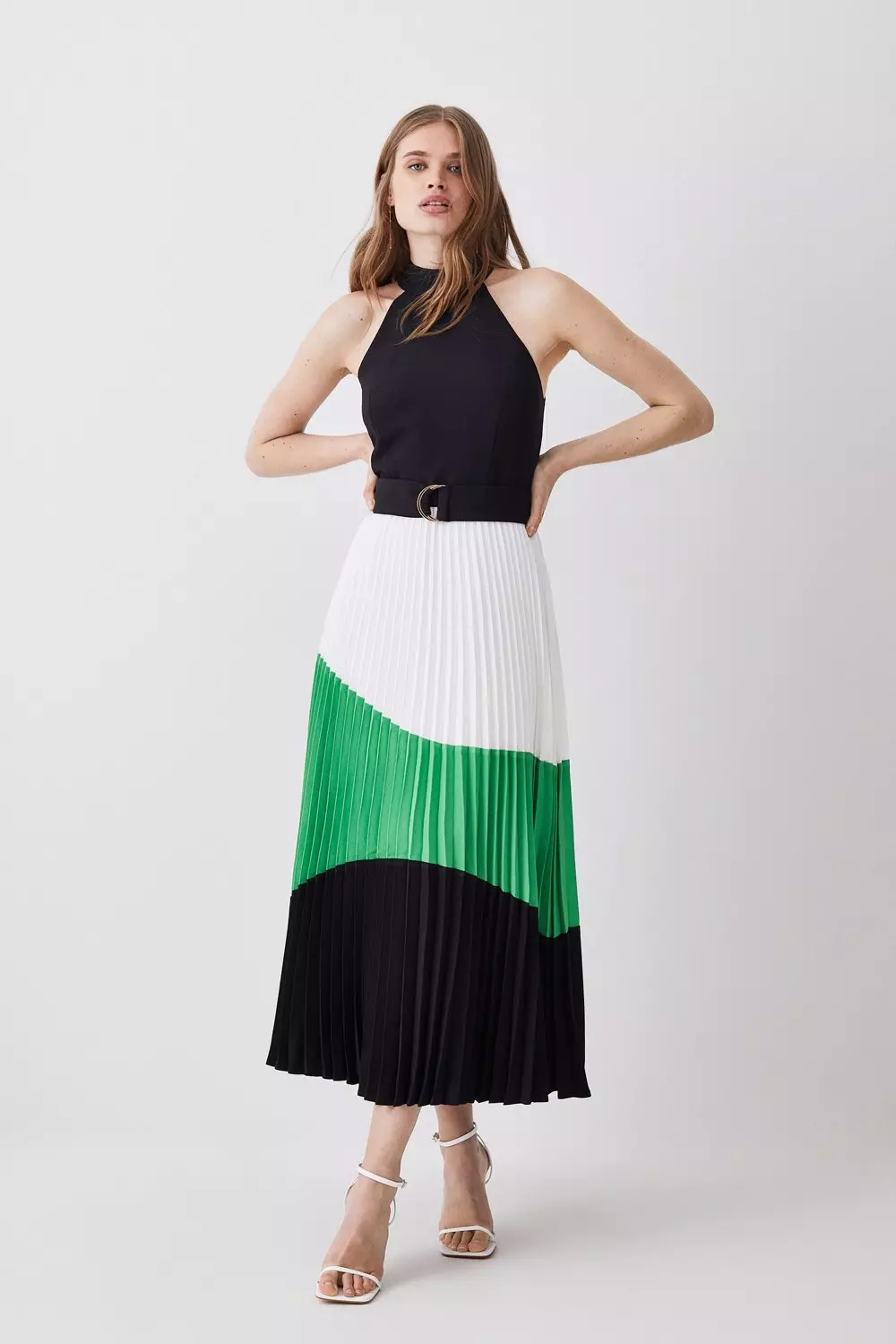 Color block shop midi dress