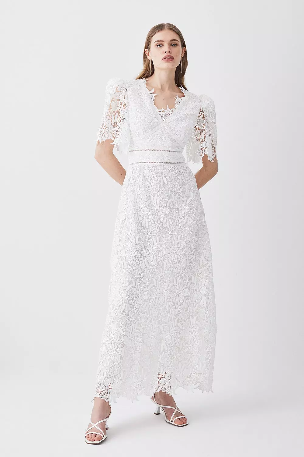 Karen millen 2025 white lace dress