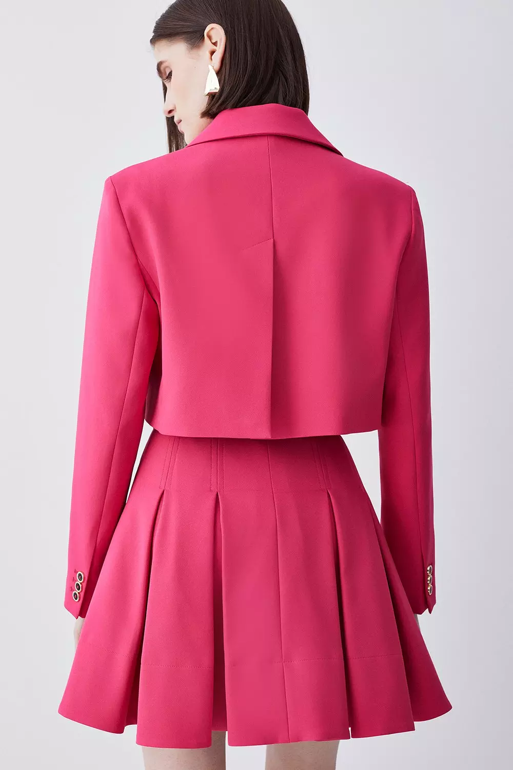 Pink Pleated Mini Skirt (3081762)