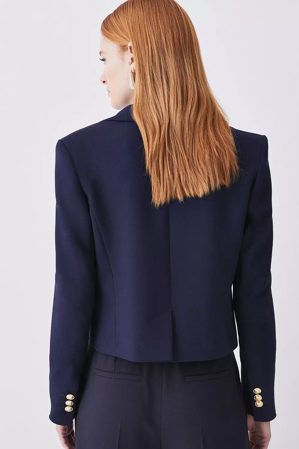 Cropped clearance tailored jacket