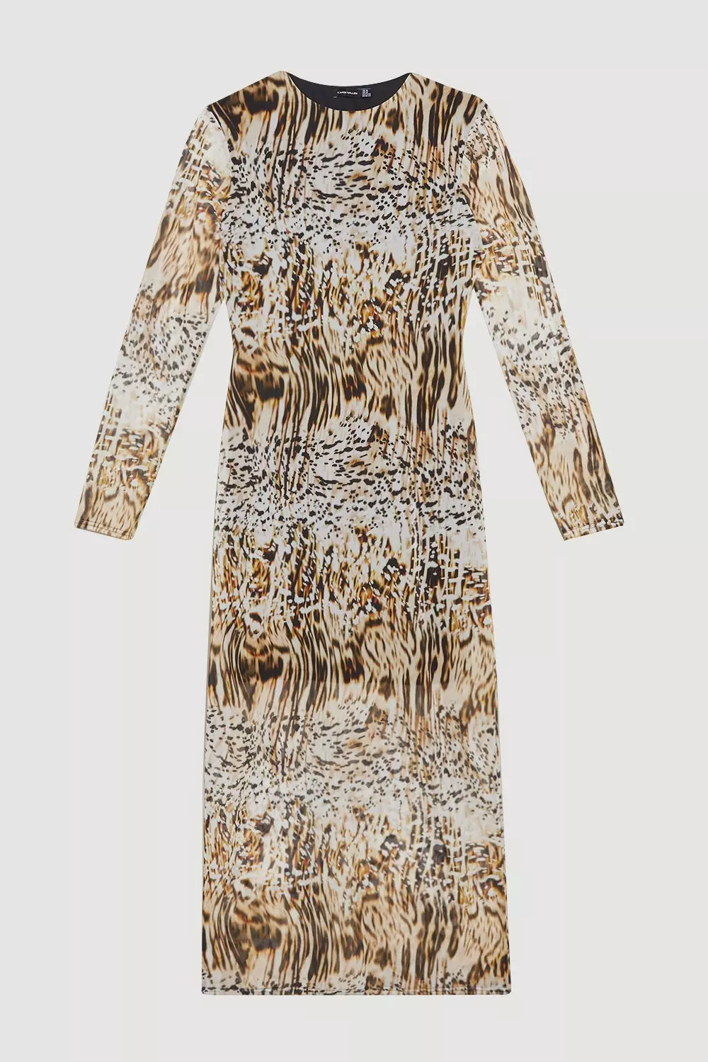 Topshop zebra print mesh hotsell midi dress