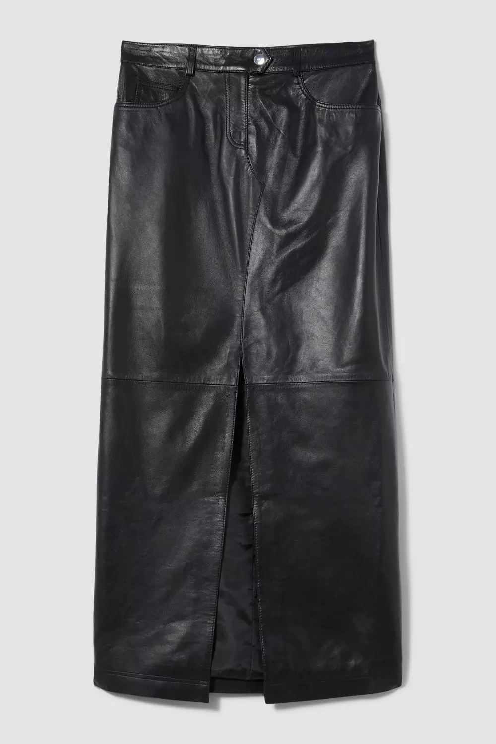 Leather 5 Pocket Maxi Skirt