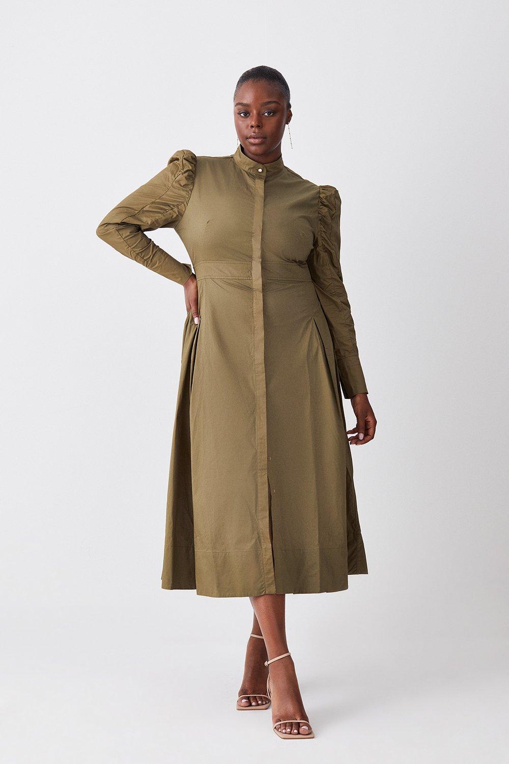 Karen millen best sale khaki dress