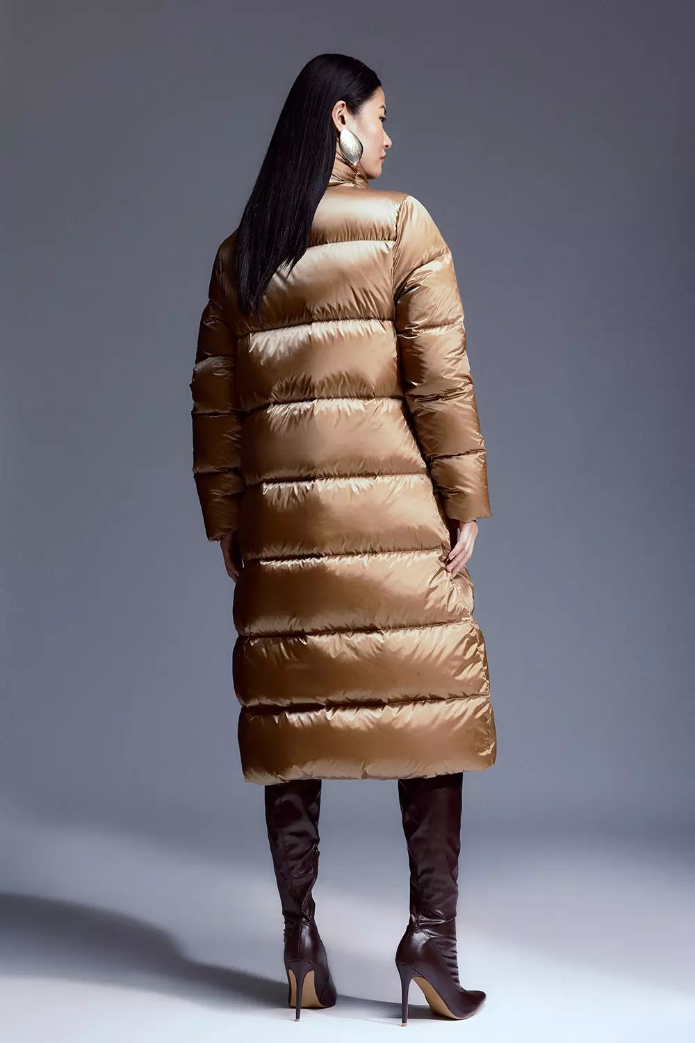 Midi best sale down coat