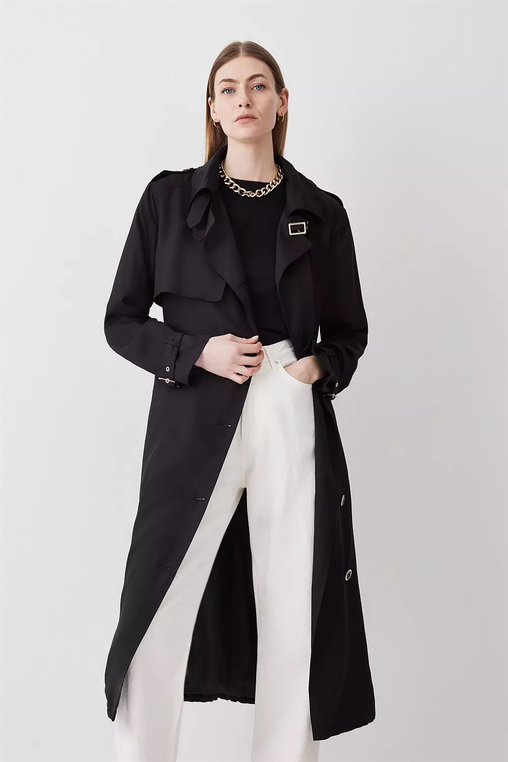 Karen millen trench outlet coat sale