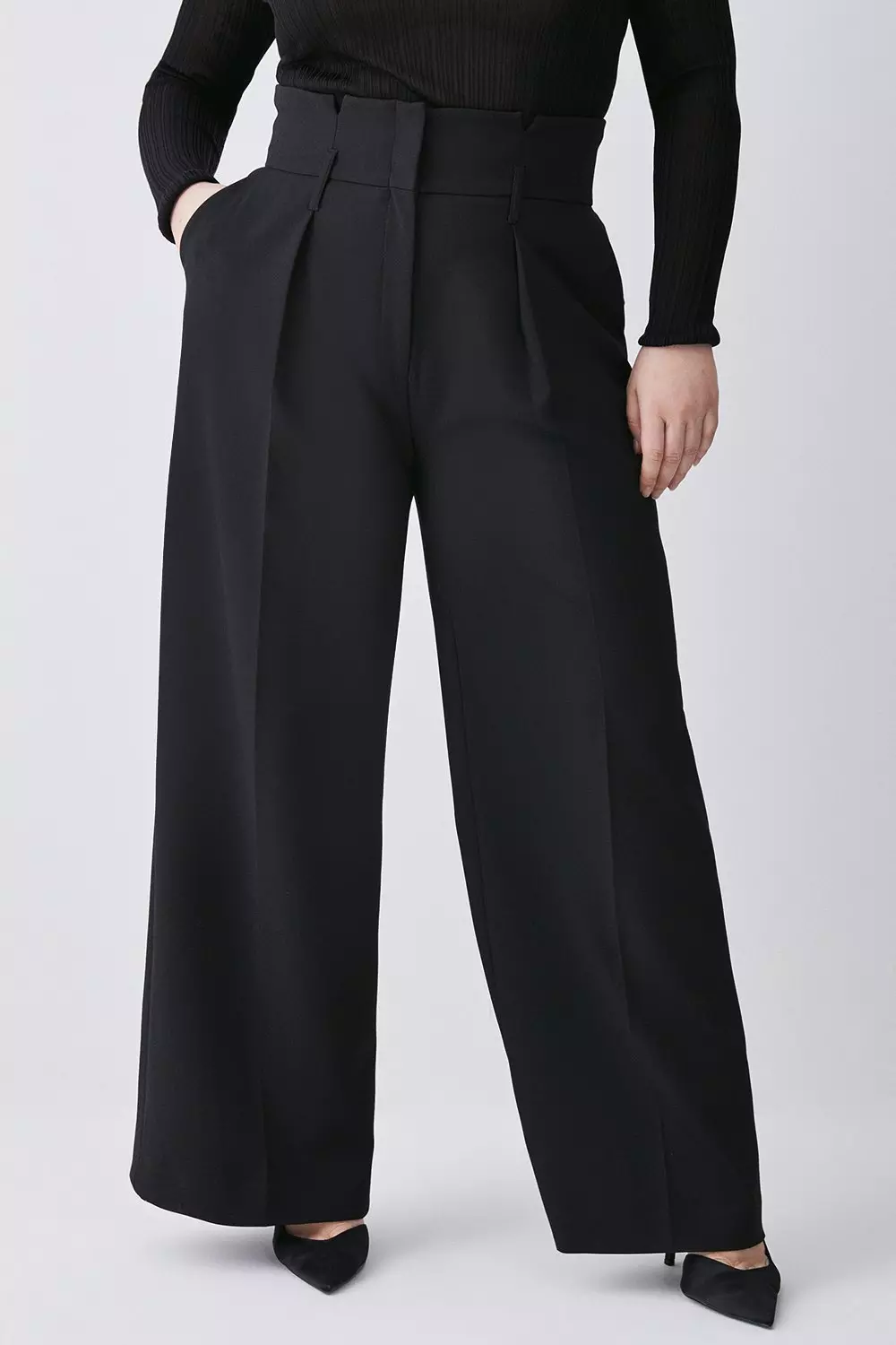 Buy High Waist Elegant Pants With Belt / High Waist Pants for